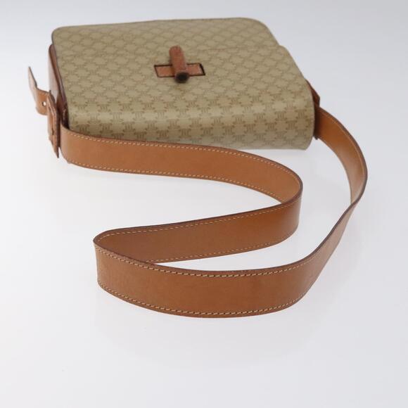 CELINE Macadam Canvas Shoulder Bag Pvc Beige - Picture 7 of 13